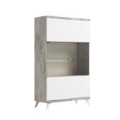 vitrin uveges talalo barszekreny modern minimal beton szurke fenyes feher lakkfeher nappali haloszoba butor formavivendi lakberendezes.jpg